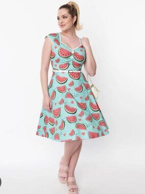 Lady Vintage Watermelon Dress – Size US 14 / UK 18 – NWT!